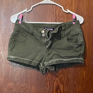 Dark green shorts - sz 9 Juniors